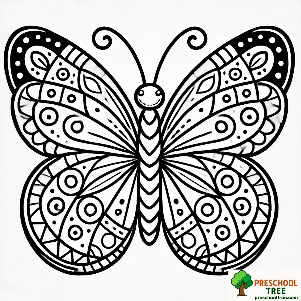 Butterfly Coloring Page Printable