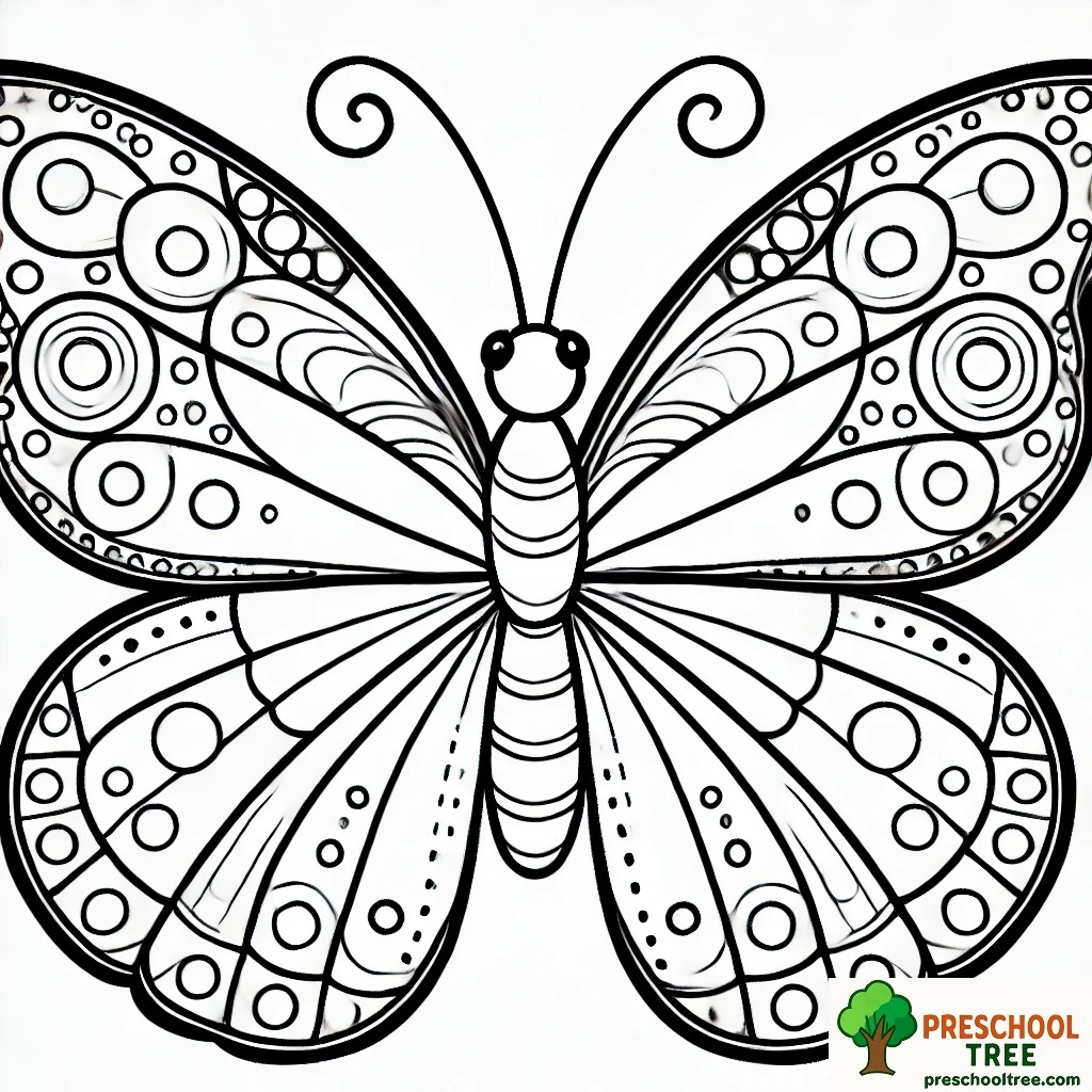 Butterfly Coloring Page Printable