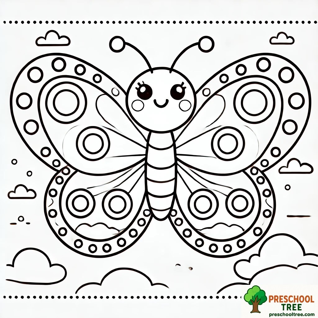 Butterfly Coloring Page Printable