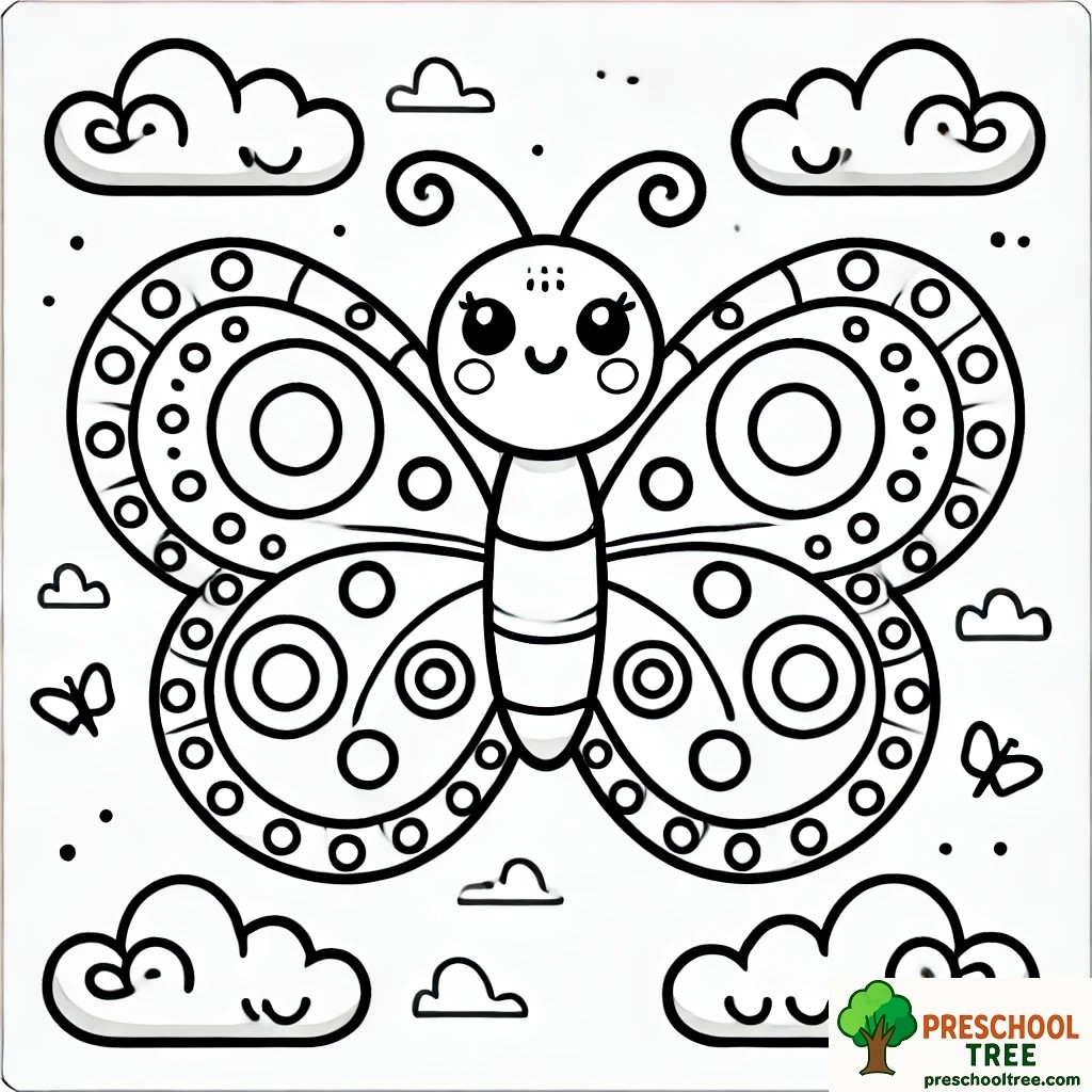 Butterfly Coloring Page Printable