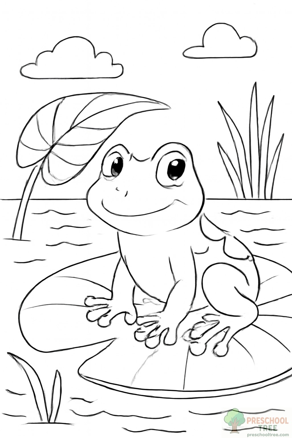 Frog Coloring Page İmages