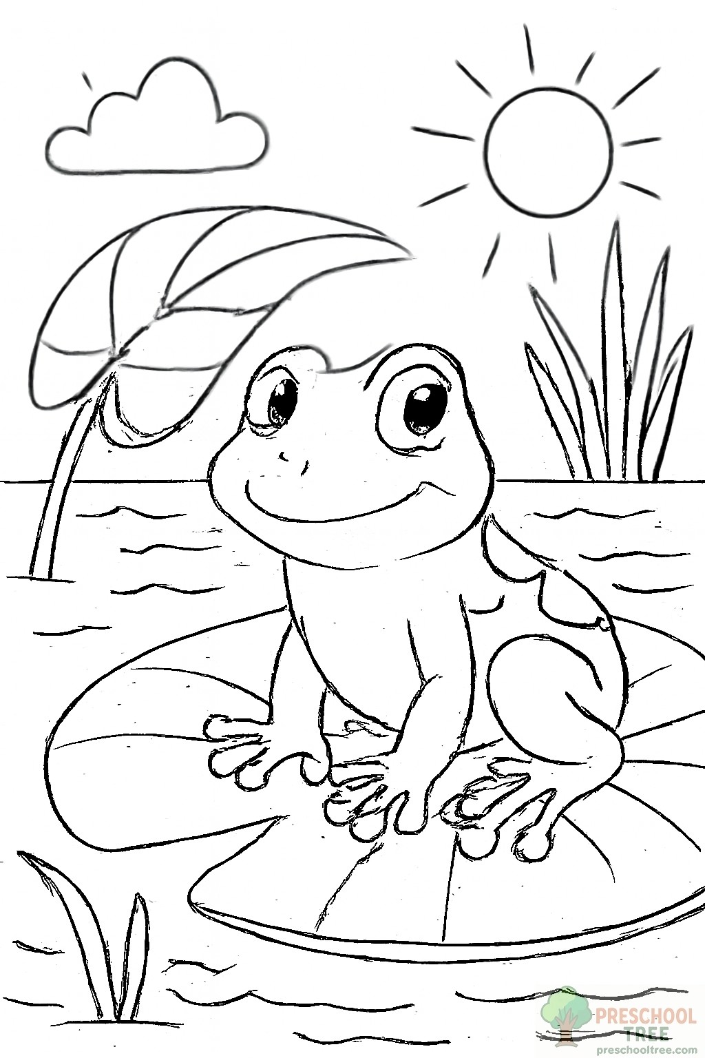 Frog Coloring Page İmages
