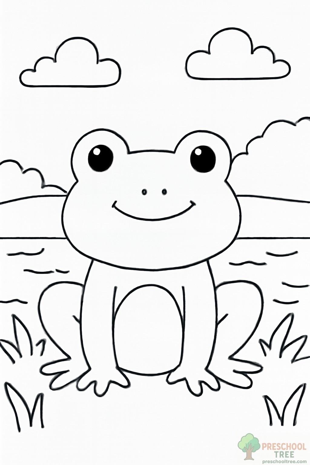 Frog Coloring Page İmages