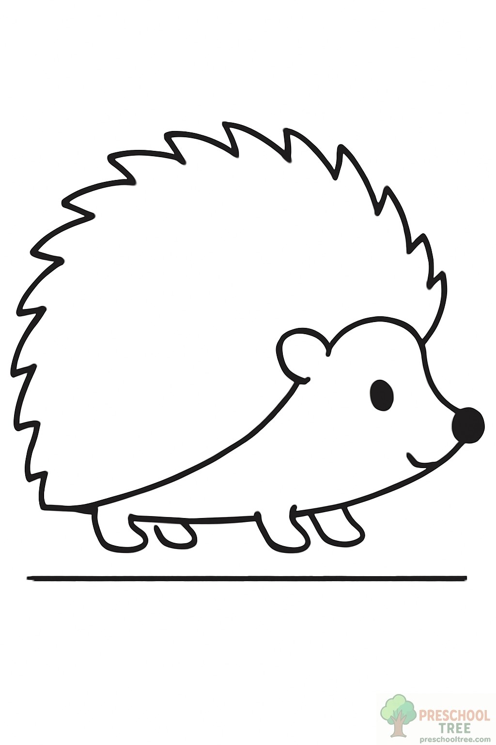 Hedgehog Coloring Page Printable