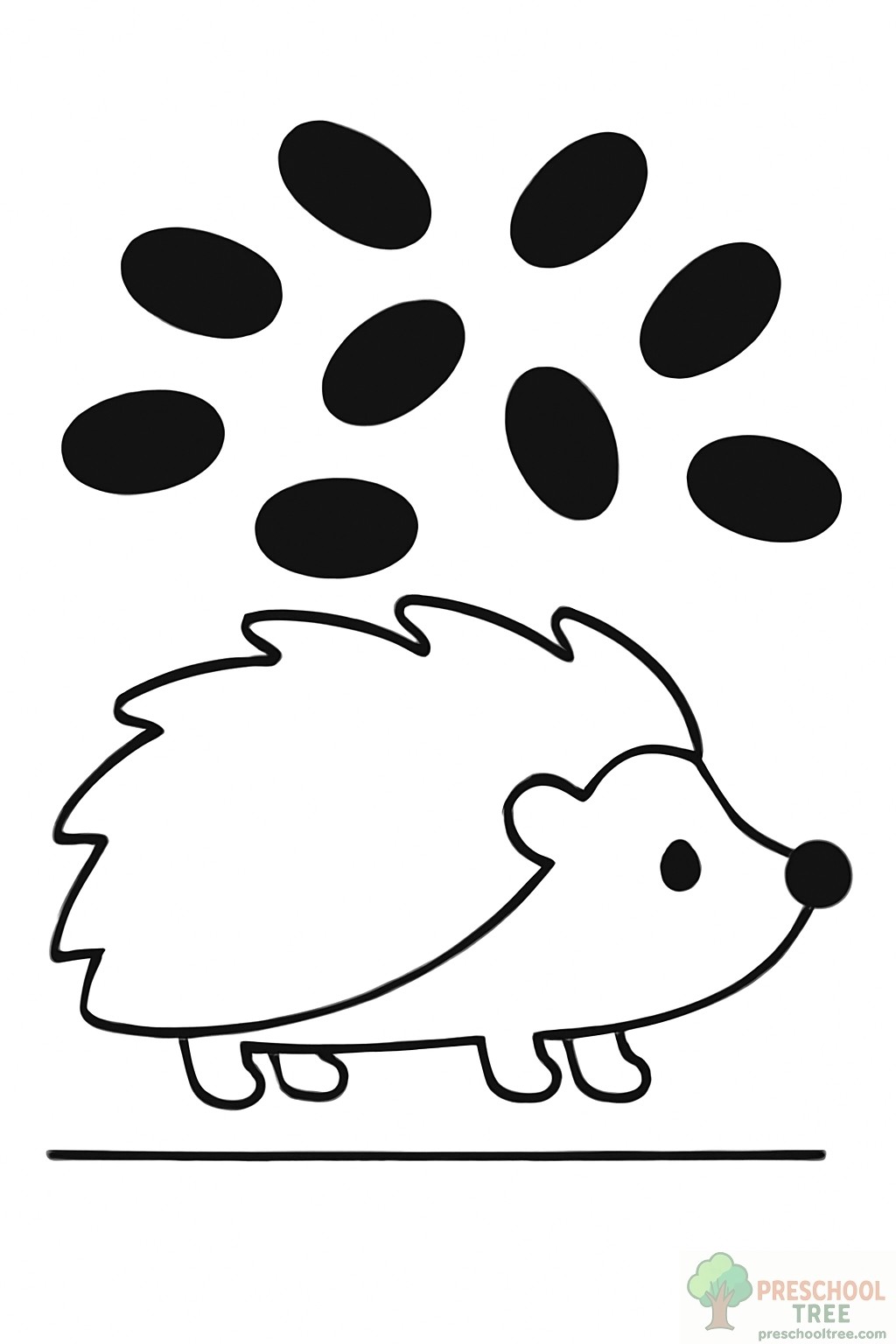 Hedgehog Coloring Page