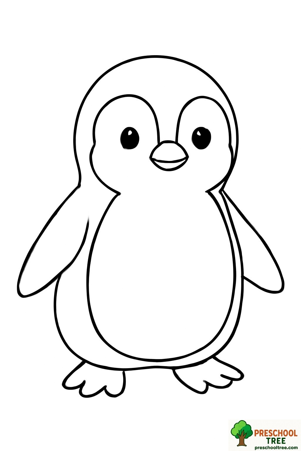 Penguin Coloring Page