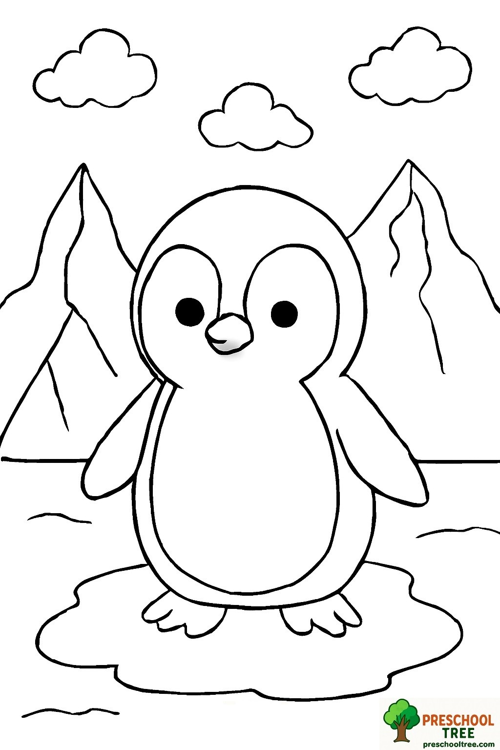 Penguin Coloring Page