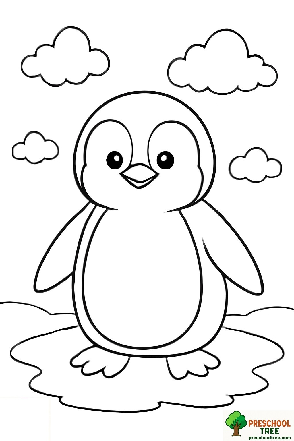 Penguin Coloring Page