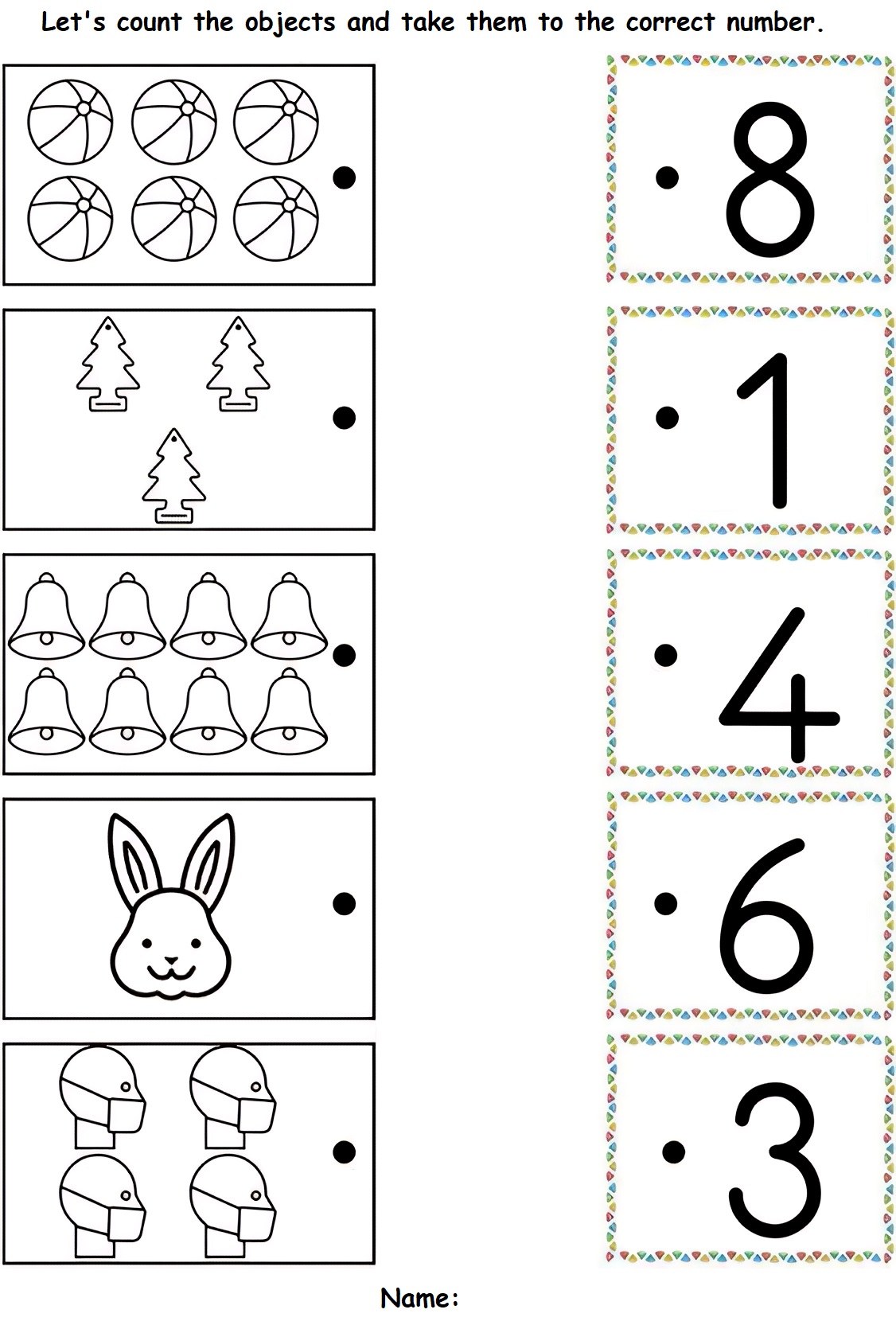 Number 6 worksheets for preschool