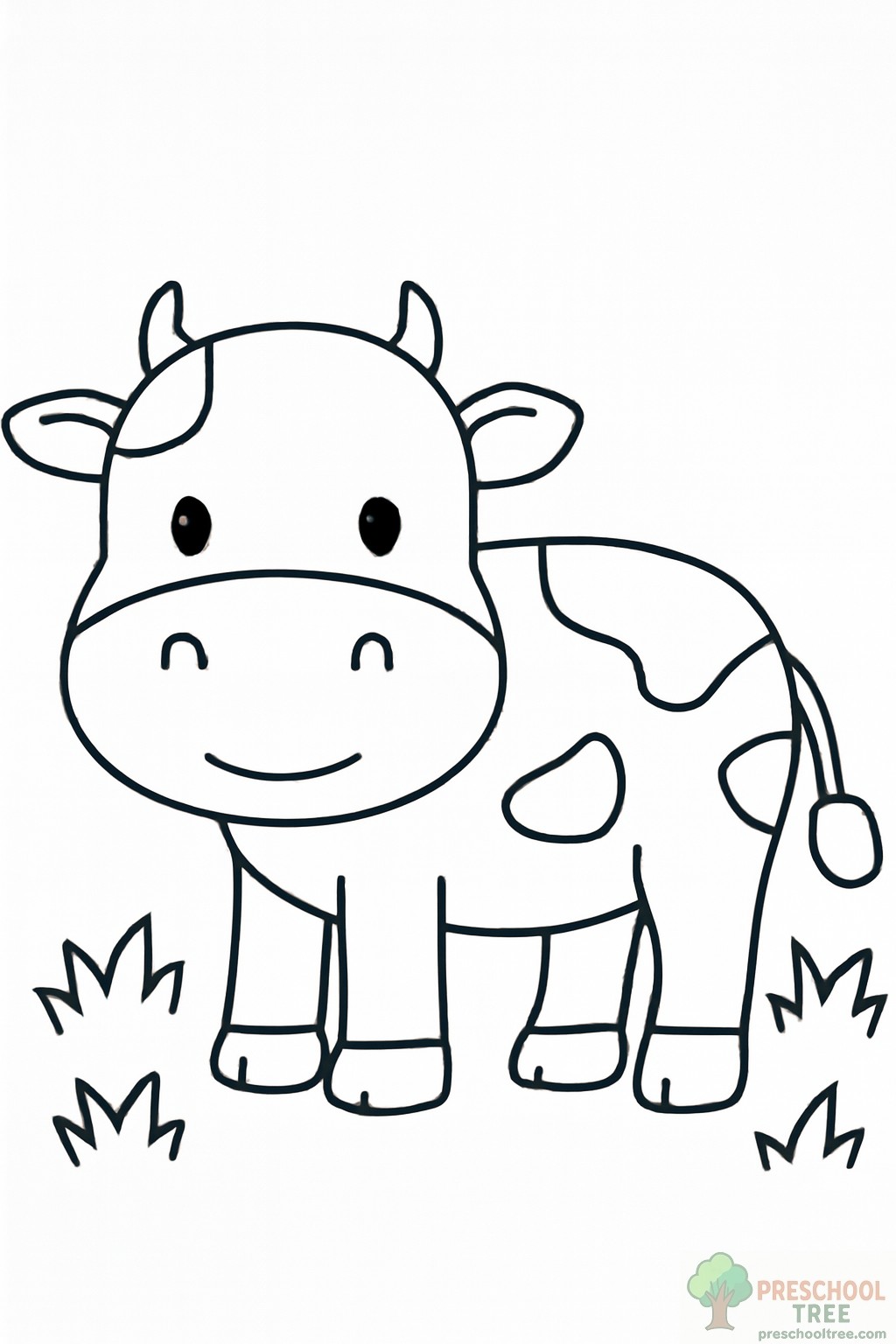 cow coloring page free new