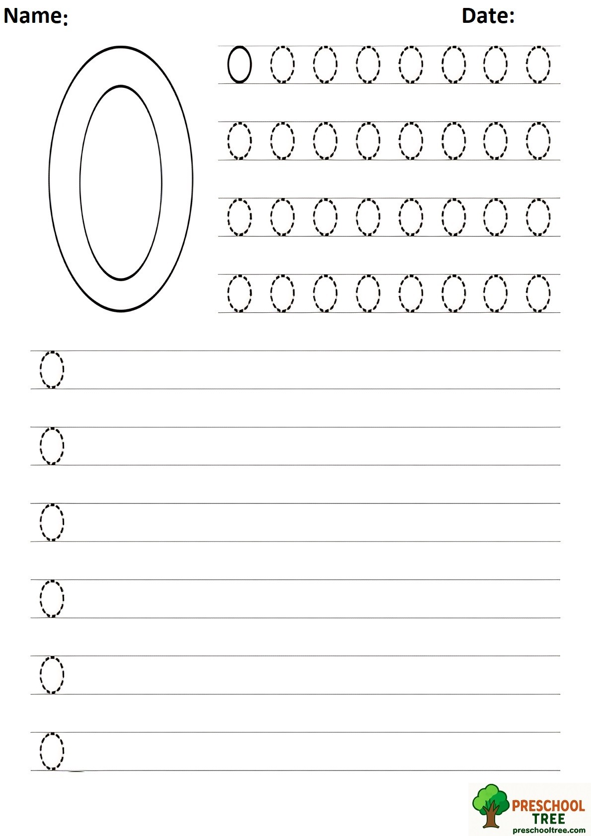 number 0 worksheets preschool