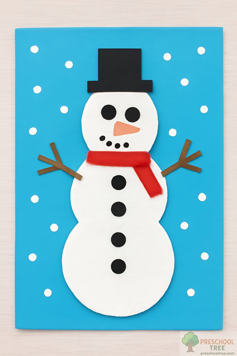 snowman craft preschool free printable
